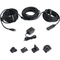 StarTech.com .com 20m aktives USB 2.0 Verlängerungskabel - Stecker/Buchse, 20 m, USB A, USB A, USB 2.0, Stecker/Buchse, Schwarz
