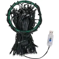 vidaXL Weihnachtsbaum-Beleuchtung 500 LEDs Blau 500 cm