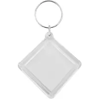 Combicraft Foto Schlüsselanhänger Raute klein, 40x45mm - 25 Stück
