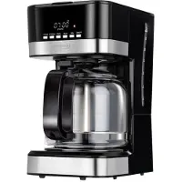 MPM Filterkaffeemaschine 1,8L 15 Tassen LCD Timer 24h 950W Warmhaltefunktion Tropfstopp MKW-05