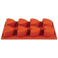 Vogue Silikonbackform 8 Herzen Antihaft