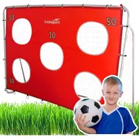 Leantoys Fußball-Trainingstor mit Zielmatte