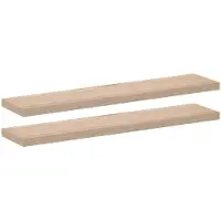 vidaXL Schweberegale 2 Stk. 110x23,5x4 cm Holzwerkstoff