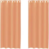 vidaXL Voile Vorhänge mit Ösen 2 Stk. Terrakotta