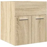 vidaXL Waschbeckenschrank Sonoma-Eiche 41x38,5x46 cm Holzwerkstoff