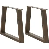 vidaXL Couchtischbeine V-Form 2 Stück Naturstahl 70x(42-43,3) cm Stahl