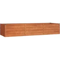 vidaXL Hochbeet Rostig 240x80x45 cm Cortenstahl
