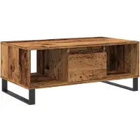 vidaXL Couchtisch Altholz-Optik 90x50x36,5 cm Holzwerkstoff