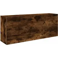 vidaXL Bad-Wandschrank Räuchereiche 100x25x40 cm Holzwerkstoff