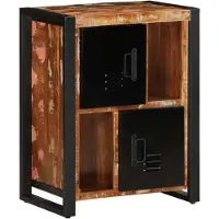 vidaXL Sideboard Mehrfarbig 55x35x70 cm Altholz Massiv