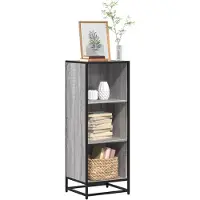 vidaXL Bücherregal Grau Sonoma 40x35x107,5 cm Holzwerkstoff