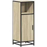 vidaXL Badezimmerschrank Sonoma-Eiche 35x37,5x100 cm Holzwerkstoff