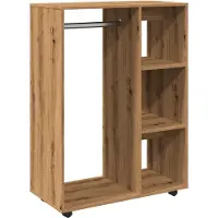 vidaXL Kleiderständer Artisan-Eiche 80x40x110 cm Holzwerkstoff