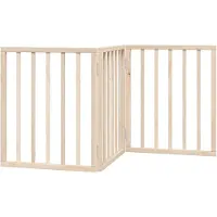 vidaXL Hundegitter Faltbar 3 Paneele 150 cm Pappelholz