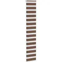 vidaXL Doppelrollo Braun 40x200 cm Stoffbreite 35,9 cm Polyester