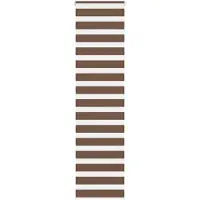 vidaXL Doppelrollo Braun 65x200 cm Stoffbreite 60,9 cm Polyester