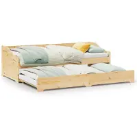 vidaXL Tagesbett Ausziehbar ohne Matratze IRUN 90x200cm