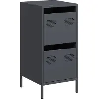vidaXL Sideboard Anthrazit 35x39x73,5 cm Kaltgewalzter Stahl