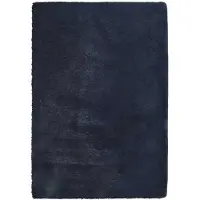 vidaXL Teppich Shaggy Hochflor NAVARRA Marineblau 200x290 cm Polyester