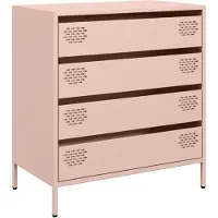 vidaXL Sideboard Rosa 68x39x73,5 cm Kaltgewalzter Stahl