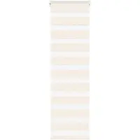 vidaXL Doppelrollo Marmorbeige 45x100 cm Stoffbreite 40,9 cm Polyester