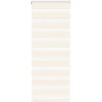 vidaXL Doppelrollo Marmorbeige 55x150 cm Stoffbreite 50,9 cm Polyester