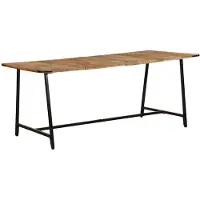 vidaXL Esstisch 180x90x75 cm Massivholz Mango