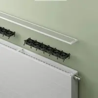 Kermi x-flair Line-Kompaktheizkörper, Typ 22, RAL 9016 seidenglanz, 905x1205x102 mm, 10 bar, mit Abdeckung, 45/35-20: 1052 Watt
