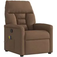 vidaXL Massagesessel Braun Stoff