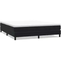 vidaXL Boxspringbett ohne Matratze Schwarz 180x210 cm Samt