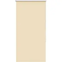 vidaXL Verdunkelungsrollo Beige 85x130cm Stoffbreite 80,7 cm Polyester