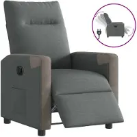 vidaXL Relaxsessel Elektrisch Dunkelgrau Stoff