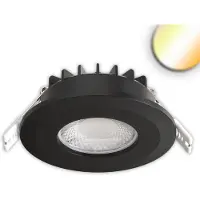 ISOLED LED Einbaustrahler Vario-68, 6W, 60°, 2700/3000/4000/6000K, IP65, CRI90, schwarz 117542