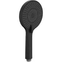 Sapho Massage-Handbrause, 3 Duschmodi, Ø 120 mm, ABS/Schwarz matt