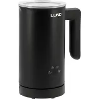 LUND Elektrischer Milchaufschäumer 500W, schwarz – 4 Funktionen, 300ml