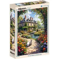 Alipson Puzzle Der blühende Torbogen des Cottages Puzzle 1000 Teile