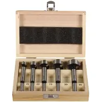 Projahn Forstnerbohrer ECO, 5-teilig, Ø 15-20-25-30-35 mm, zylindrischer Schaft Ø 8/10 mm, Gesamtlänge 120 mm
