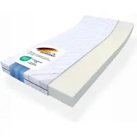 MSS e.K. Kaltschaum-Matratzentopper 140 x 200 cm - 10 cm dicke Matratzenauflage | Matratzen-Topper | Matratzenschoner | produziert in Deutschland