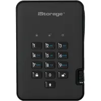 ISTORAGE diskAshur2 256-bit 500GB USB 3.2 secure encrypted hard drive - Black IS-DA2-256-500-B, 500 GB, 3.2 Gen 1 (3.1 Gen 1), 5400 RPM, Schwarz