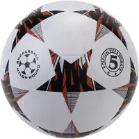 Engelhardt Gummi-Straßenfußball | Größe 5 | rot-weiß