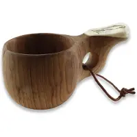 Pahantekijä Pellosta Moose Antler Kuksa, Curly, salmon, 1 hole
