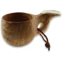 Pahantekijä Pellosta Moose Antler Kuksa, Curly, salmon, 1 hole, tanned