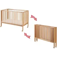 TiSsi Faltbett/ Kinderbett Buche natur incl. Matratze