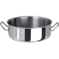 Contacto Serie Flacher Bratentopf mit Edelstahlgriffen, Inhalt:,t.