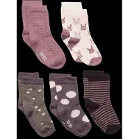 Minymo Socken - 5er-Pack - Ochid Haze m. Muster - - 15/18 - Socken