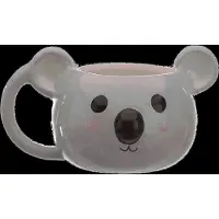 Sans marque Adoramals Koalabär Kopf geformte Tasse aus Dolomit-Keramik