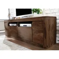 MASSIVMOEBEL24.DE MASSIVMOEBEL24 TV-Board Sheesham 178x40x58 rot-braun gebeizt TORONTO #121