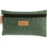 Herlitz Schlamper-Etui flach GREENline grün meliert