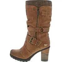 Bonprix Damen Stiefel mit Zierreißverschluss 15M0162001, Größe:39 EU, Farbe:Braun