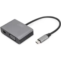 Digitus USB-C 4K 2in1 Mini DisplayPort + VGA Grafik-Adapter